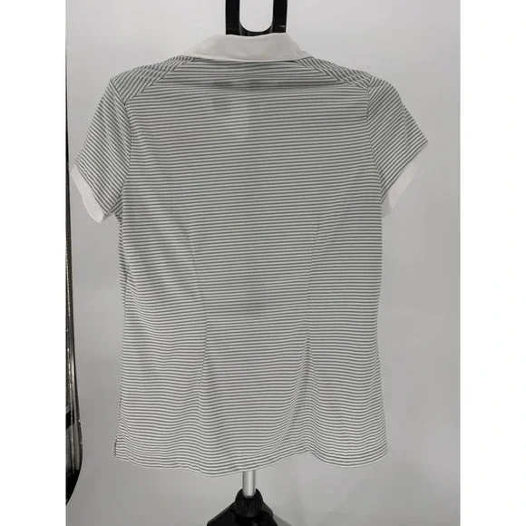 Nike Golf Dri-FIT Women's Miami Marlins Striped Polo Shirt Size L - Picture 3 of 6